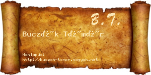 Buczák Tömör névjegykártya
